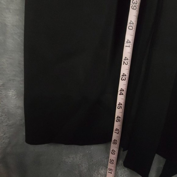 Girls With Curves Womens Jacket Draped Scuba Belted Pockets Black XL New - Picture 5 of 10